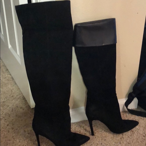 Aldo Shoes All Black Aldo Knee High Boots Poshmark